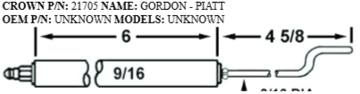 Picture of Crown21705 GORDON PIATT ELECTRODE Replaces Westwood E5-100, E5-100-2pk