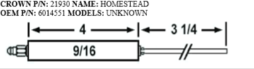 Picture of CROWN21930 HOMESTEAD CH 38 ELECTRODE Replaces Westwood E5-100, E5-100-2pk