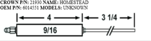 Picture of CROWN21930 HOMESTEAD CH 38 ELECTRODE Replaces Westwood E5-100, E5-100-2pk