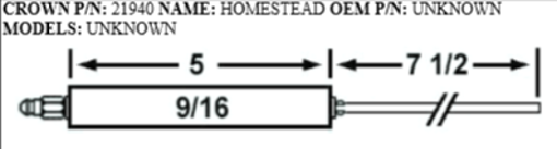 Picture of CROWN21940 HOMESTEAD ELECTRODE Replaces Westwood E5-100, E5-100-2pk