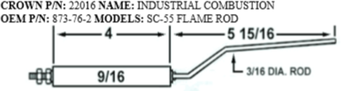 Picture of INDUSTRIAL COMBUSTION ELECTRODE