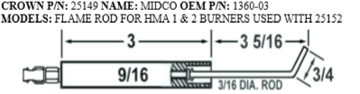 Picture of MIDCO FLAME ROD