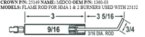 Picture of MIDCO FLAME ROD