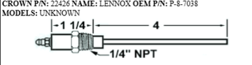 Picture of LENNOX FLAME ROD