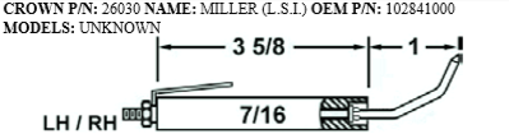 Picture of MILLER (LSI) 102841000 - 2 PACK OF ELECTRODES