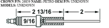 Picture of Crown26859 PETRO ELECTRODE Replaces Westwood E5-100, E5-100-2pk