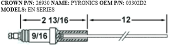 Picture of PYRONICS ELECTRODE