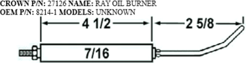 Picture of RAY OIL BURNER ELECTRODE