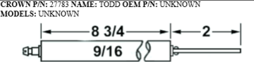 Picture of Crown27783 TODD ELECTRODE Replaces Westwood E5-100, E5-100-2pk