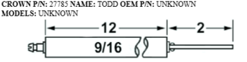 Picture of Crown27785 TODD ELECTRODE Replaces Westwood E5-100, E5-100-2pk