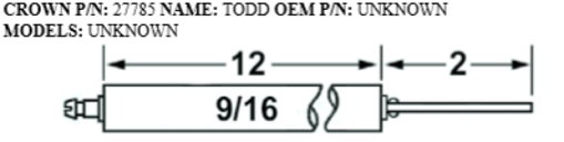 Picture of Crown27785 TODD ELECTRODE Replaces Westwood E5-100, E5-100-2pk