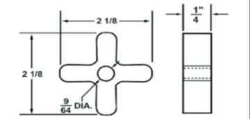 Picture of UNGLAZED STAR SPIDER INSULATOR