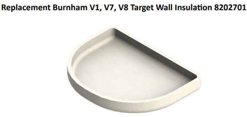 Picture of BURNHAM V1, V7, V8 TARGET WALL INSULATION 8202701