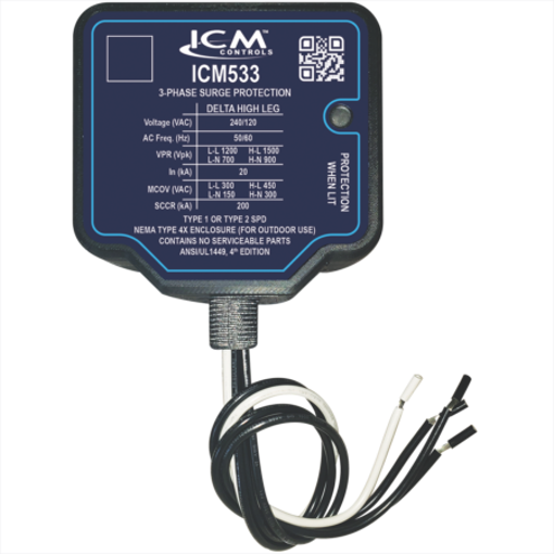 Picture of 3-PHASE TYPE I/II SPD; NEMA TYPE 4X WATERPROOF PLASTIC ENCLO