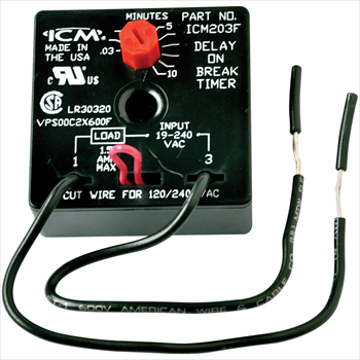 Picture of 203F DELAY ON BREAK TIMER: 2-WIRE HOOKUP. COMPRESSOR L