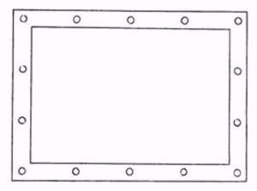 Picture of 9512 LYNN 9512 POUCH GASKET FOR MILLER AND NORDYNE CMF, MOC, MGC