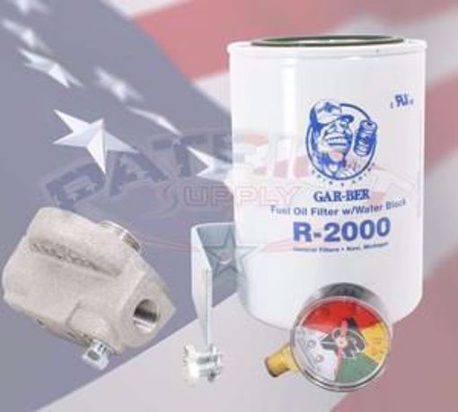 Picture of 11BV-R2000K GAR-BER FUEL OIL FILTER W/WATER BLOCK