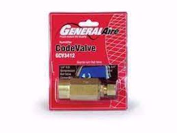 Picture of GCV3412  CODE VALVE 1/2 OR 3/4 TO 1/4 COMP.