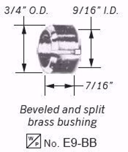 Picture of 9/16 X 3/4 BRASS BUSHING