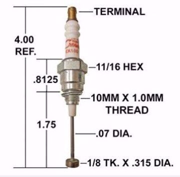 Picture of 1058544 1058544   Crown CA 580 Replaces Maxon 105844 Flame Rod /Spark Ignitor   ASSY MAXON