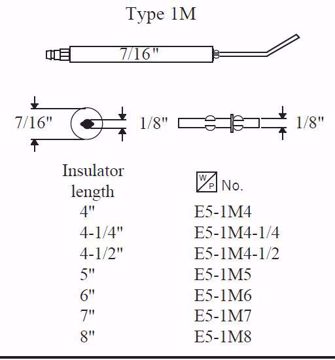 Picture of TYPE 1M ELECTRODE, 4-1/2