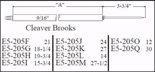 Picture of CLEAVER BROOKS ELECTRODE