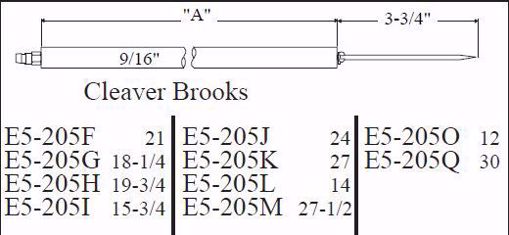 Picture of CLEAVER BROOKS ELECTRODE