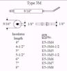 Picture of E5-3M4-2PK WESTWOOD  TYPE 3M ELECTRODE, 4"