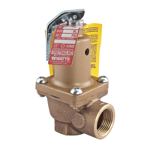 Picture of 174A BOILER PRESSURE RELIEF VALVE 3/4 SET @ 50 PSI