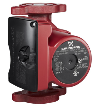 Picture of 59896341 Grundfos 59896341 UPS15-58FC 1/25 HP, 115V, Cast Iron 3-Speed Circulator Pump With Gaskets