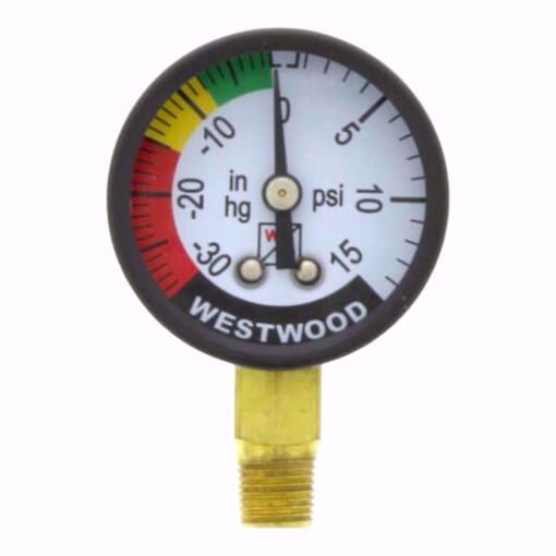 Picture of 3/8 FLARE X 1/4 NPT FILTER LIFE INDICATOR GAUGE