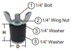 Picture of 1218012 LARGE RUBBER TRAP PLUG BULK