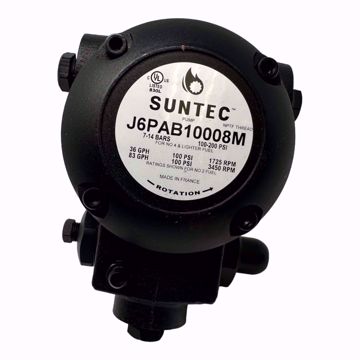 Picture of SUNTEC J6PAB10008M REPLACES J6PA-B1000G RH-RH, 100 PSI, 36@1725 RPM/83@3450 RPM