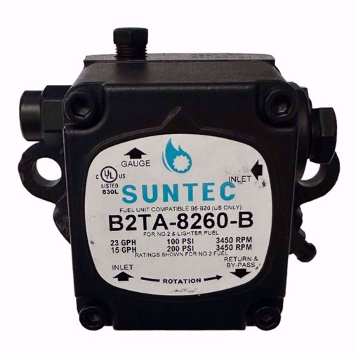 Picture of B2TA-8260 Suntec B2TA-8260 Fuel Oil Pump  3450 RPM, 23 GPH @ 100 PSI