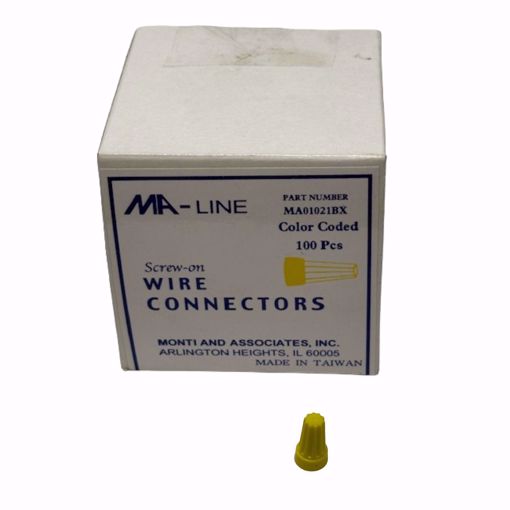 Picture of MA01021BX "Twiston" Wire Connector Yellow Boxed (100/Pkg.)