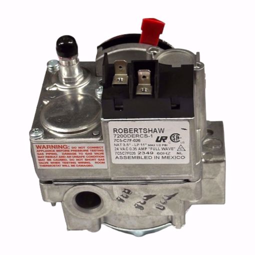 Picture of 720-055 Robertshaw 720-055 7200DERCS-1 24V 1/2" X 3/8" Step Opening Natural Or LP Gas Valve