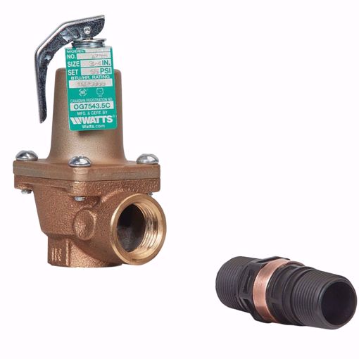 Picture of 174A 3/4 INCH, 40 PSI, 800,000 BTU RELIEF VALVE