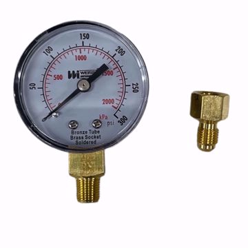 Picture of PRESSURE TEST GAUGE KIT FOR OIL BURNERS 300 PSI W/ ADAPTER