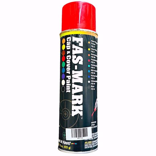 Picture of FM15R FAS-MARK CAP & COVER PAINT PREMIUM RED 15 OZ. AEROSOL