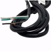 Picture of MA-09709 9' 16/3 Black, Three Conductor, SJTW, 125v, 13a Rating Power Supply Cord UL Listed