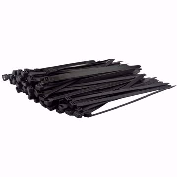 Picture of CB08-120 BUNDLE BUDDIES® UV-NYLON CABLE TIES (BLACK) 8 INCH 100