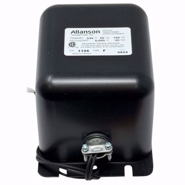 Picture of 1196-F  ALLANSON 1196 TYPE F IGNITION TRANSFORMER 240VOLT PRIMARY