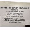 Picture of BC-650 6"  SSC OIL BURNER COUPLING KIT WITH END FITTINGS-CARD OR BOX