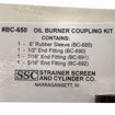 Picture of BC-650 SSC 6" OIL BURNER COUPLING KIT WITH END FITTINGS-CARD