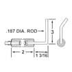 Picture of Crown 25226 HONEYWELL FLAME SENSOR CM 64 Replaces Westwood E5-409F,