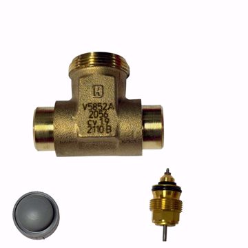 Picture of V5852A2056 HONEYWELL  CARTRIDGE GLOBE VALVE 2-WAY SWEAT BRASS BODY. 1/2"
