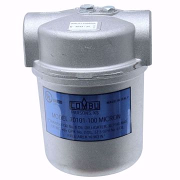 Picture of 40140 COMBU  PRIMARY OIL FILTER 100 MICRON 1 INCH NPT 70101-100