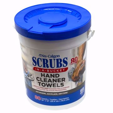 Picture of 4366-87 Nu-Calgon 4366-87 80 Count Of Scrubs In A Bucket Hand Cleaner Towels