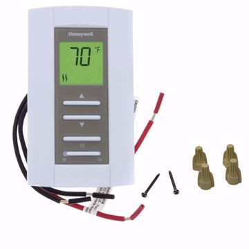 Picture of TL7235A1003 HONEYWELL HOME STANDARD WITH DIGITAL DISPLAY. TEMP SETTING RANGE 40 DEGREES