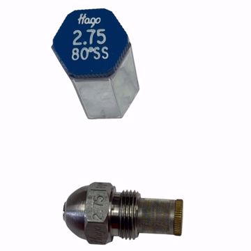 Picture of HAGO 030G6838   OLD PART NUMBER  030G2321 2.75 GPH 80° SS SEMI SOLID OIL BURNER NOZZLE